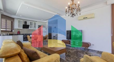 Spacious furnished apartment with sea view in a picturesque area by the sea