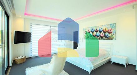 Шикарная вилла планировкой 4+1 с новой мебелью в современном стиле Шикарная вилла планировкой 4+1 с новой мебелью в современном стиле