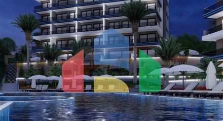 Installment plans - sea view -Luxury complex - In Kargicak / Alanya