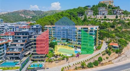 Apartment with sea view in a residential complex with premium infrastructure