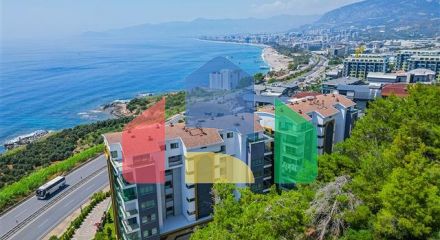 Apartment with sea view in a residential complex with premium infrastructure