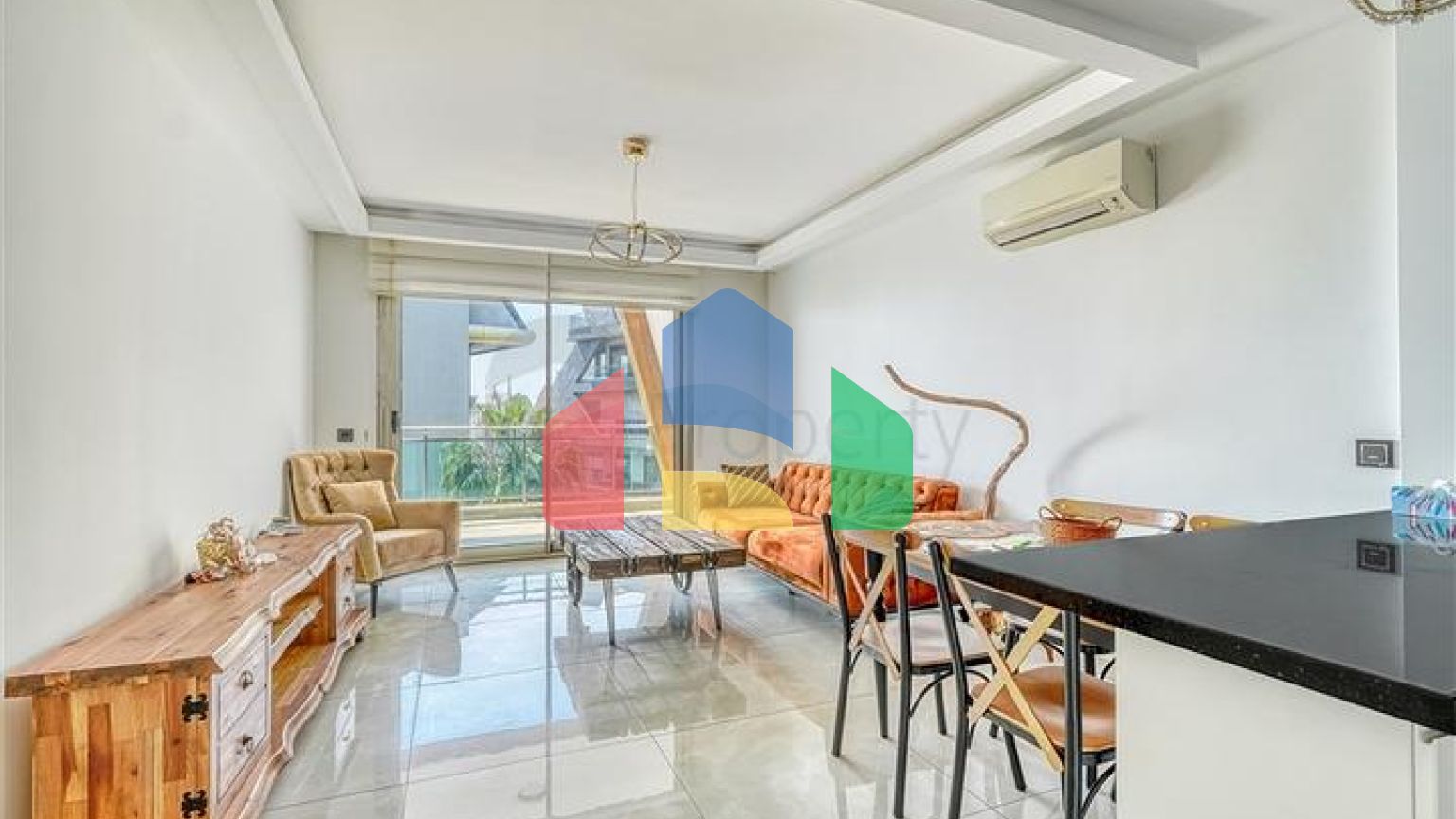 Квартира с видом на море в жилом комплексе с инфраструктурой премиум-класса