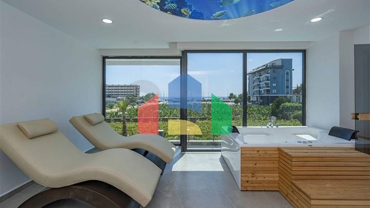 Мебльована квартира 1 + 1 в новому комплексі в районі Каргыджак