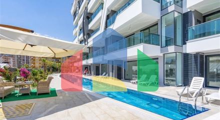 Мебльована квартира 1 + 1 в новому комплексі в районі Каргыджак