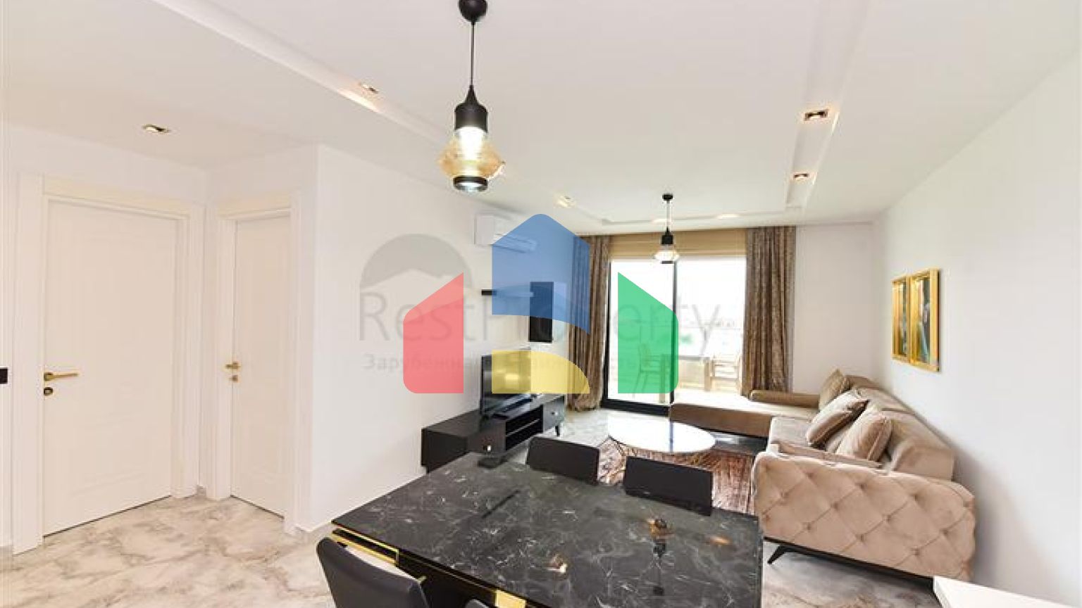 Мебльована квартира 1 + 1 в новому комплексі в районі Каргыджак