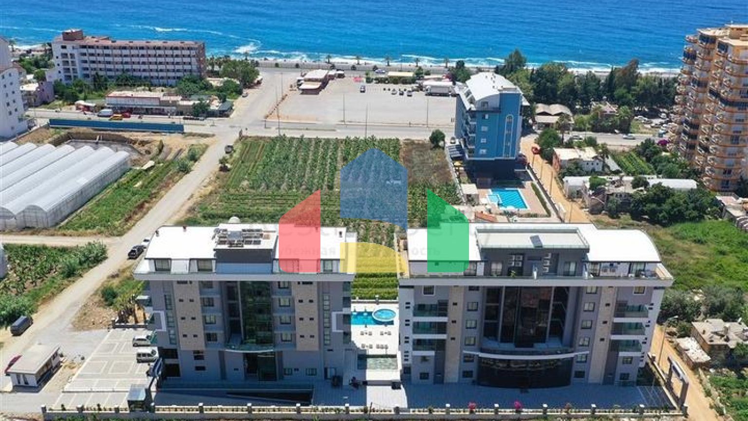 Мебльована квартира 1 + 1 в новому комплексі в районі Каргыджак