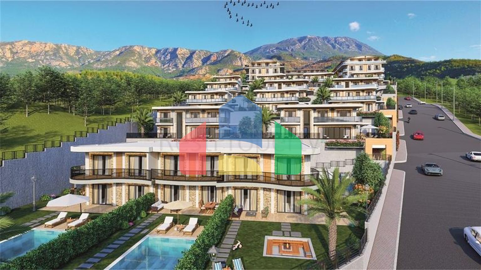 Інвестиційний проект апартаментів і Вілл в районі Каргыджак