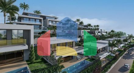 3+1 villa with private pool in Kargicak area