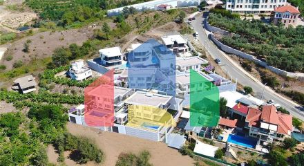 Luxury 4+1 villa with private pool and sea view in Kargicak