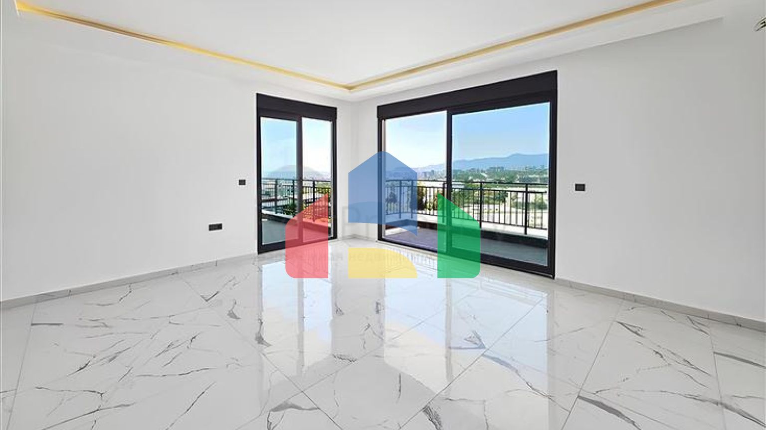 Роскошная вилла 4+1 с частным бассейном и видом на море в Каргыджаке