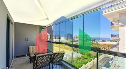 Квартира 1+1 с видом на море в районе Каргыджак