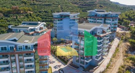 Дуплекс 2 + 1 з відмінними видовими характеристиками в Каргыджак