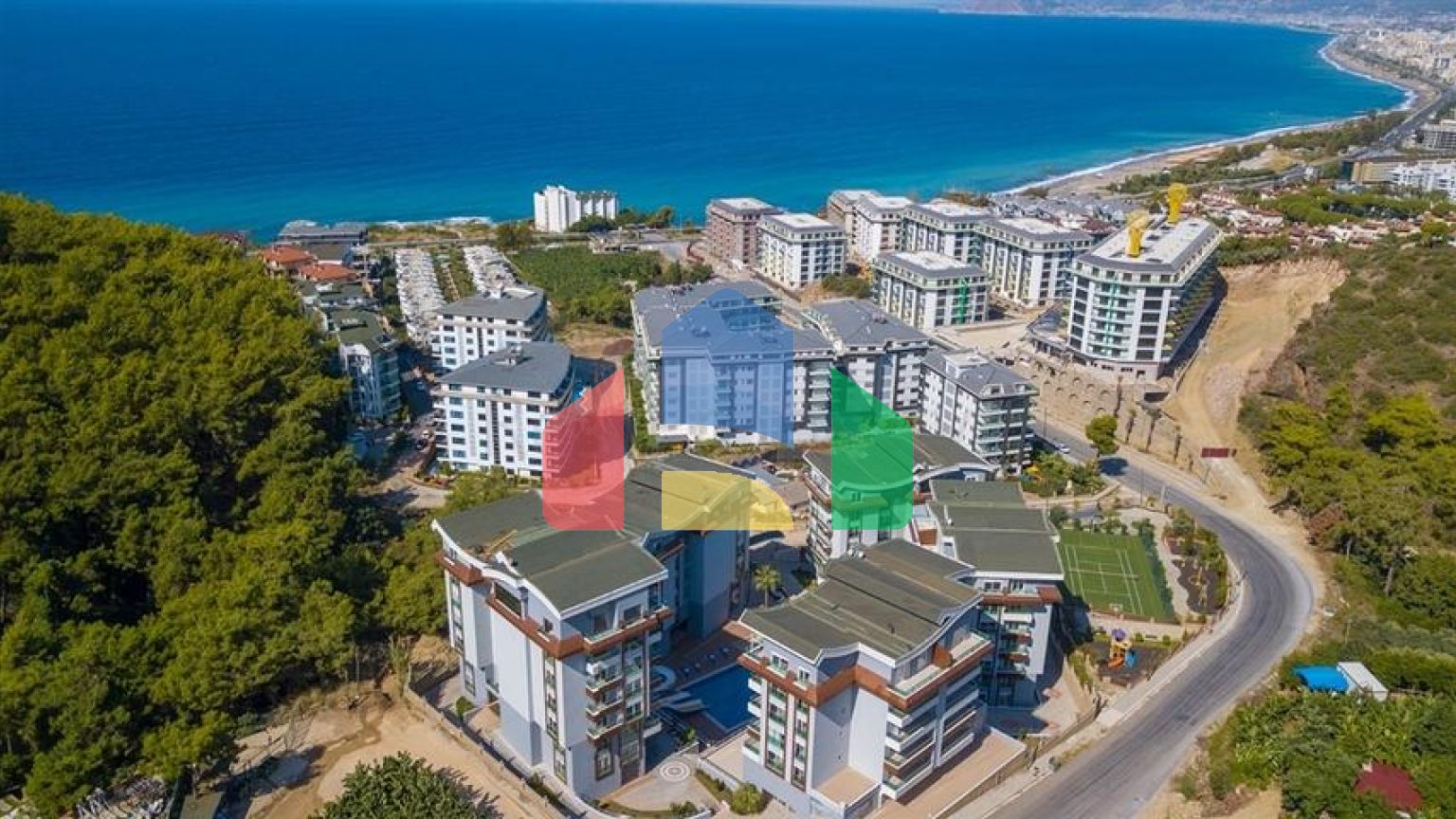 Дуплекс 2+1 с отличными видовыми характеристиками в Каргыджак