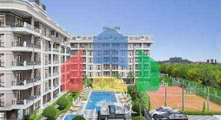 Новый проект жилого комплекса в 300 м от моря в районе Каргыджак