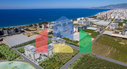 Новый проект жилого комплекса в 300 м от моря в районе Каргыджак