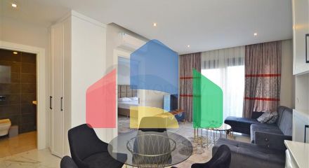 Двухкомнатная квартира в живописном районе Алании и пешей доступности к морю