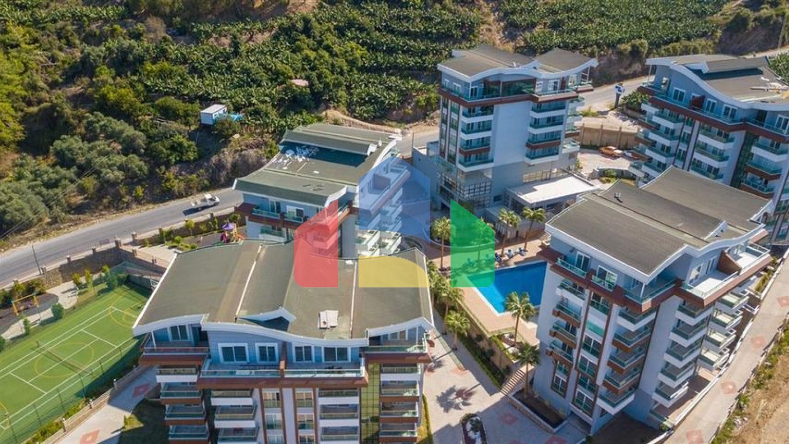 Апартаменти 1 + 1 в 400 метрах від моря в Каргиджаку