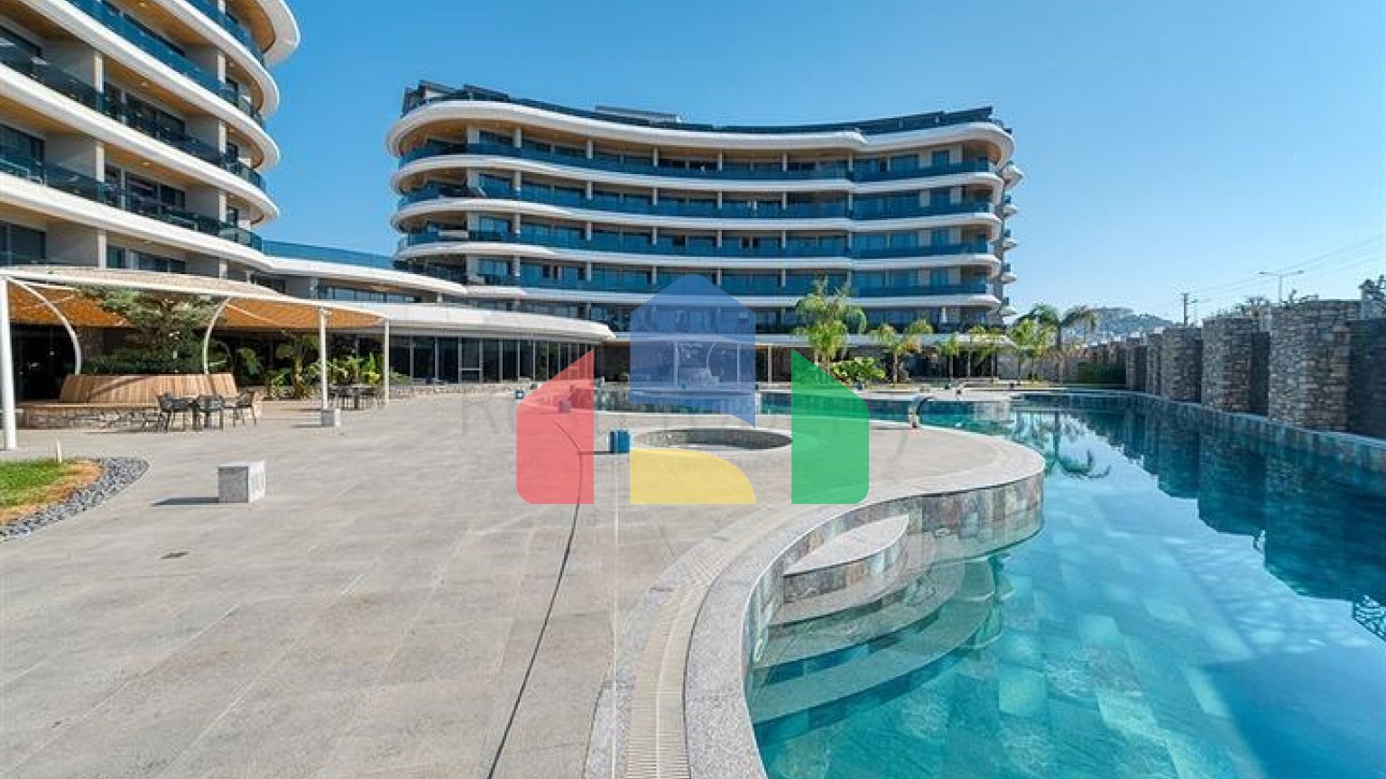 Садовий дуплекс 2 + 1 на першій береговій лінії в Каргиджаку