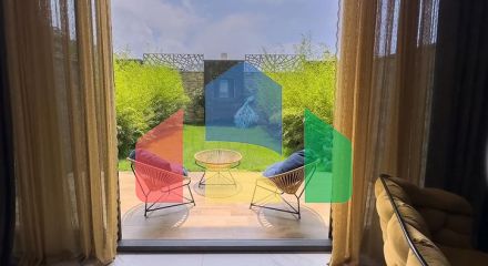 Садовый дуплекс 2+1 на первой береговой линии в Каргыджаке