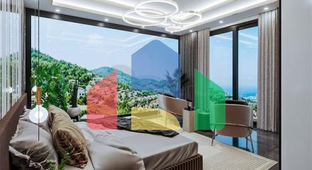 Villa in the elite area of Kargicak with the possibility of obtaining Turkish citizenship