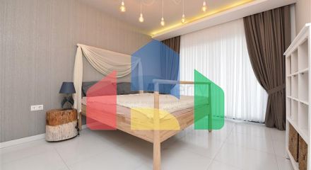 Садовый дуплекс в одном из лучших комплексов в районе Каргыджак