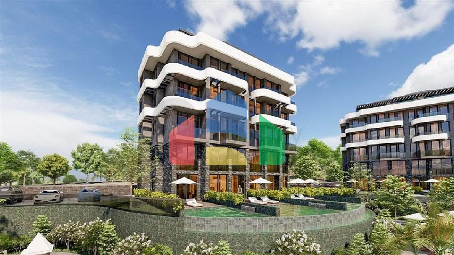 Квартира 1+1 в живописном районе Каргыджак