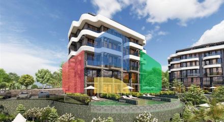 Квартира 1+1 в живописном районе Каргыджак