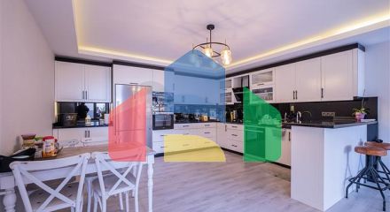 Вілла 3 + 1 з панорамним видом в районі Каргиджак