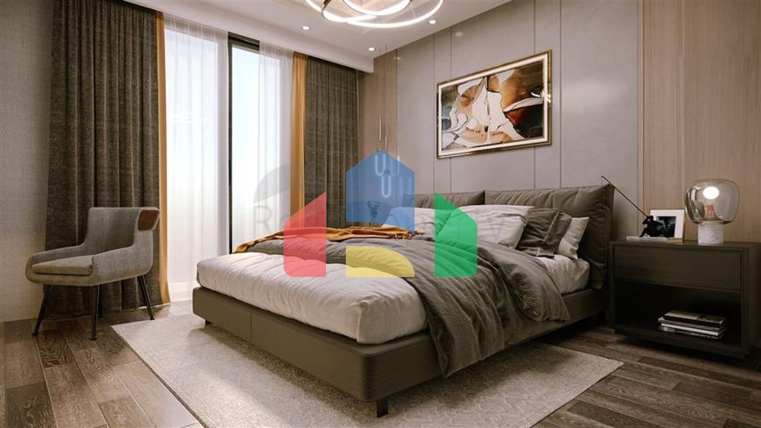 Квартира планировкой 1+1 в районе Каргыджак