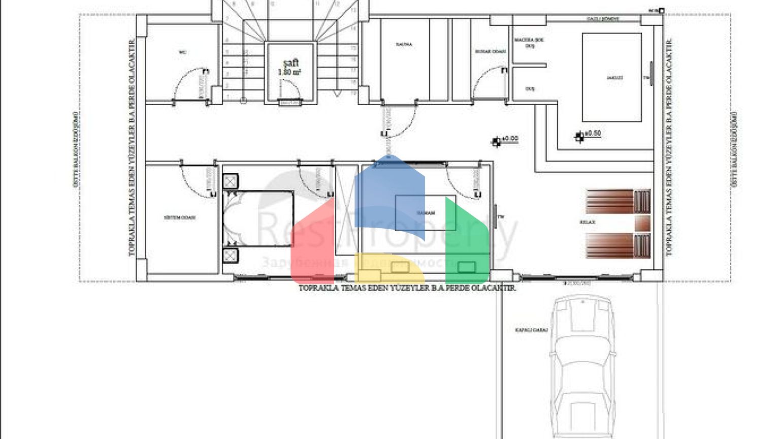 Новый инвестиционный проект с видом на горы в районе Каргыджак