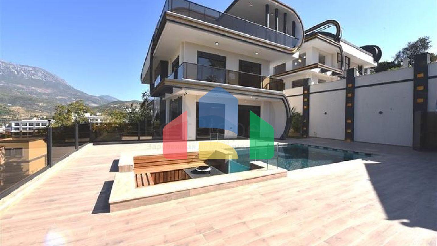 Новый инвестиционный проект с видом на горы в районе Каргыджак