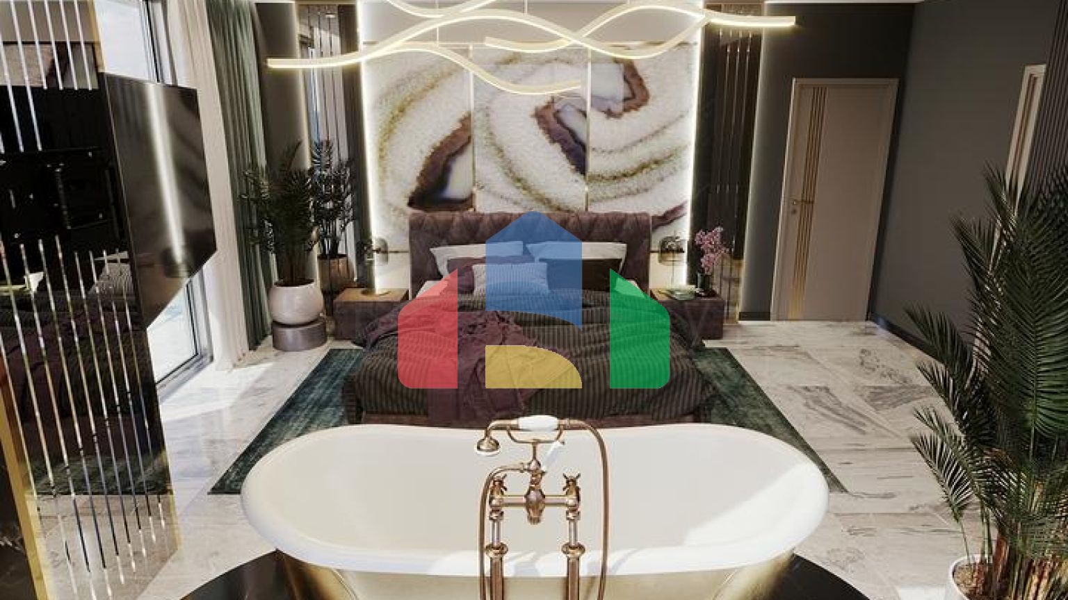 Новый проект виллы в районе Каргыджак