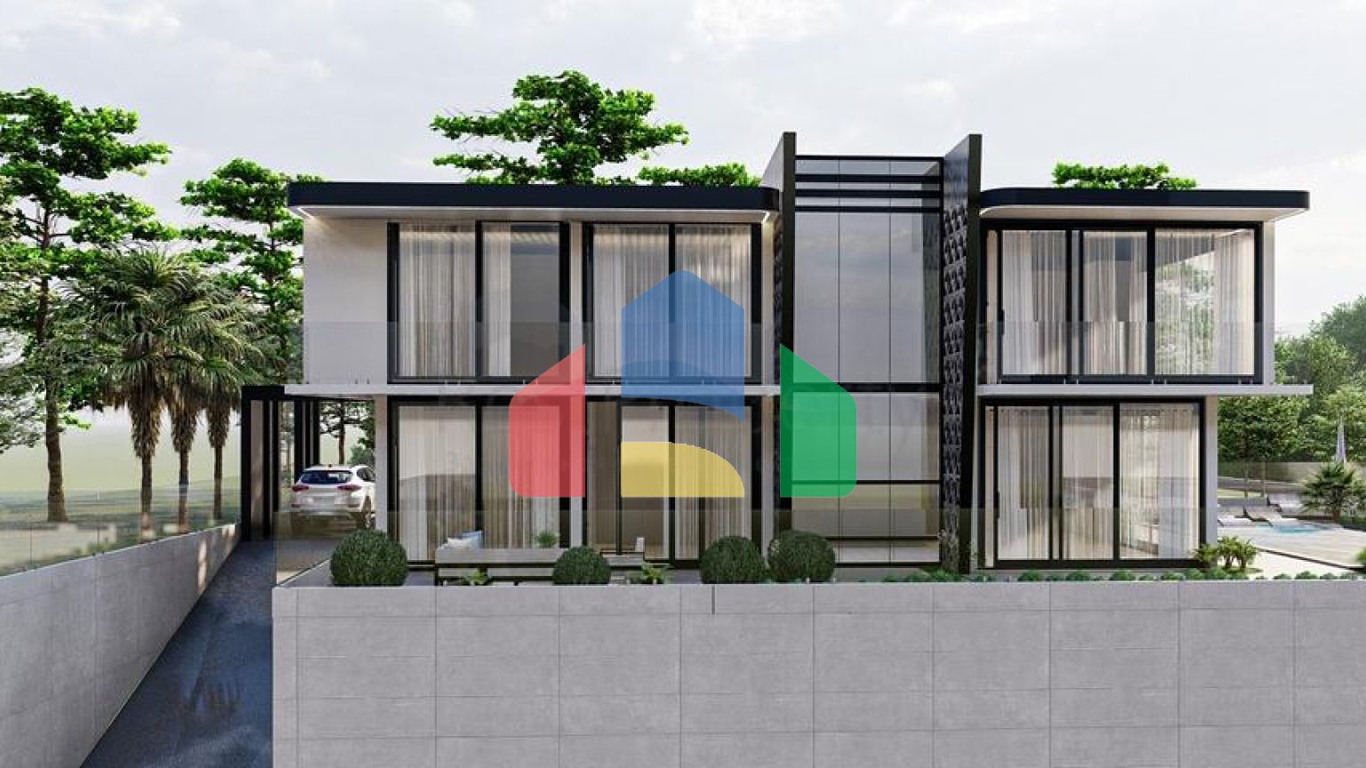 Новый проект виллы в районе Каргыджак