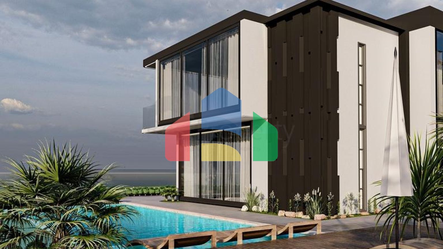 Новый проект виллы в районе Каргыджак