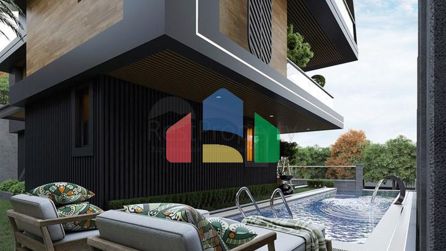 Новый проект эксклюзивной виллы в районе Каргыджак