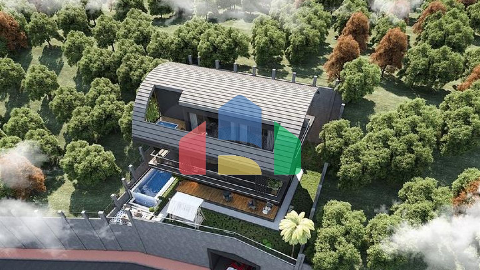 Новый проект эксклюзивной виллы в районе Каргыджак