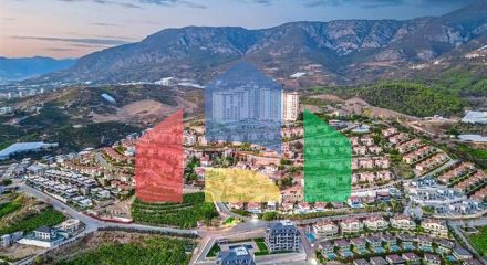 Панорамная квартира 2+1 в районе Каргыджак с полной курортной инфраструктурой