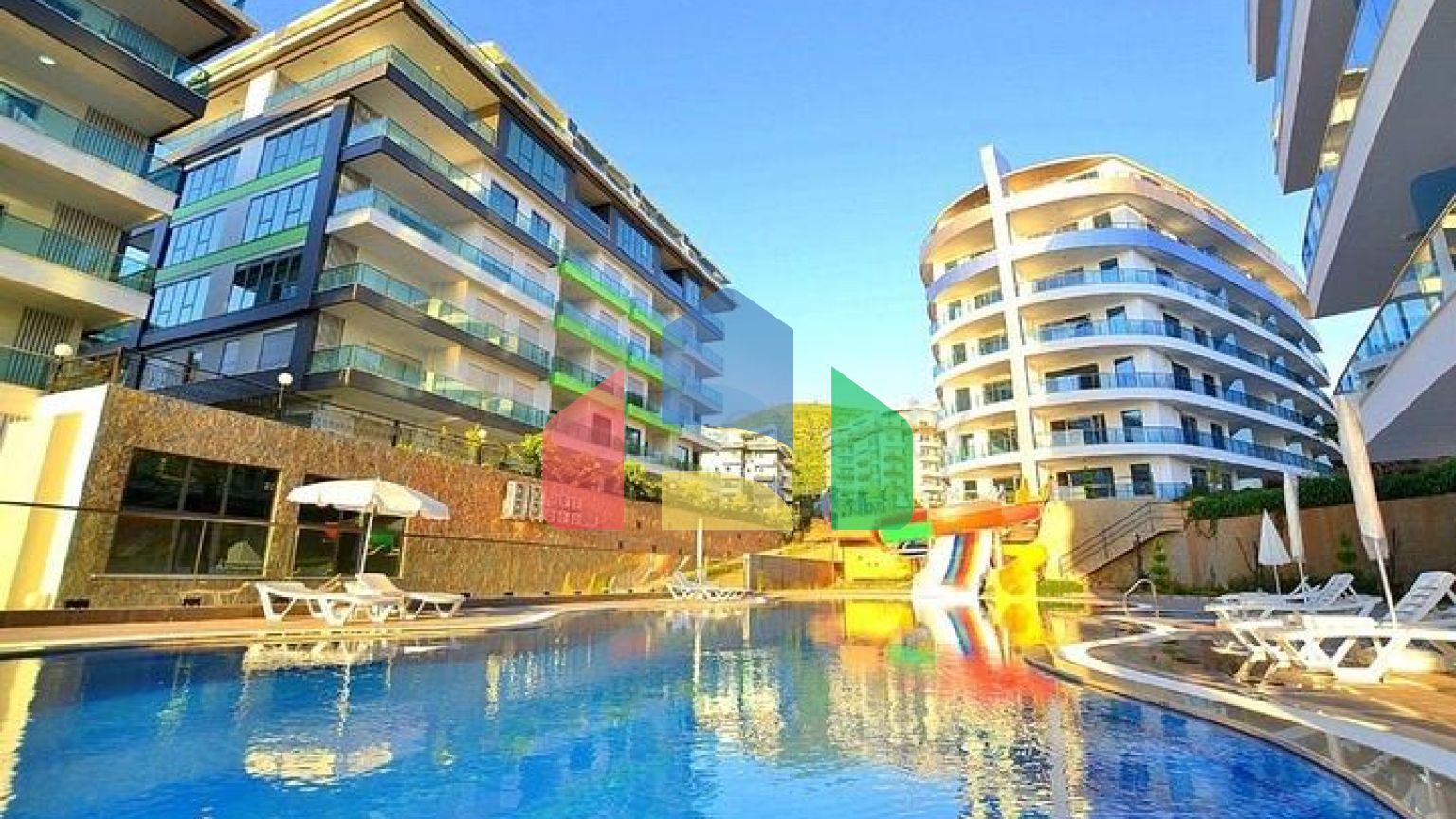 Квартира 2+1 в жилом комплексе с отельной инфраструктурой.