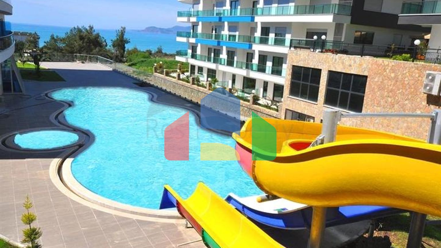 Квартира 2+1 в жилом комплексе с отельной инфраструктурой.