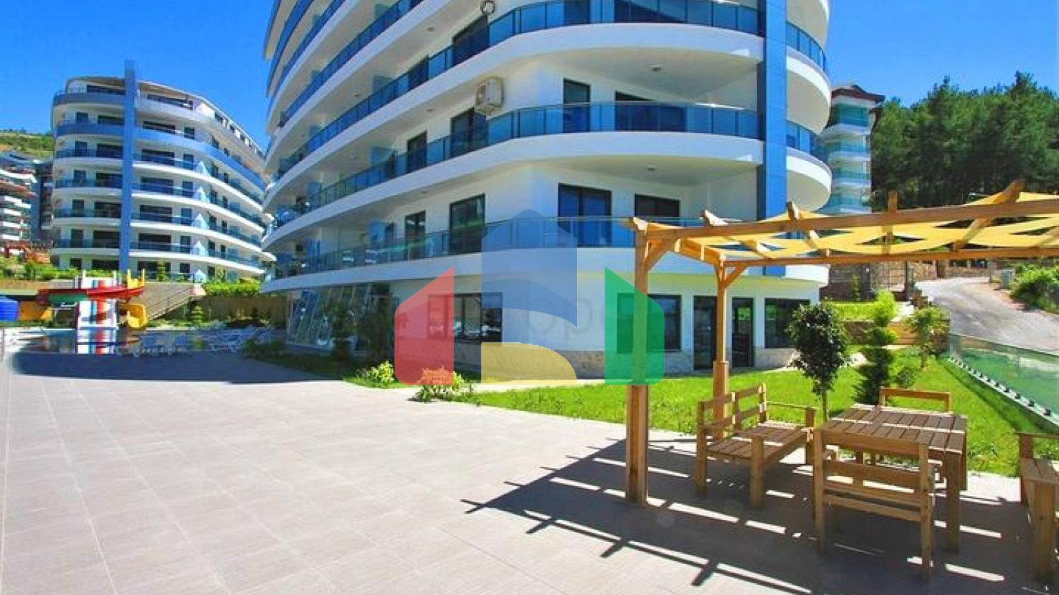 Квартира 2+1 в жилом комплексе с отельной инфраструктурой.