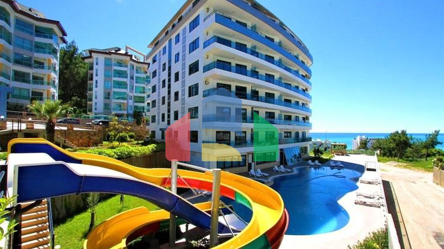 Квартира 2+1 в жилом комплексе с отельной инфраструктурой.