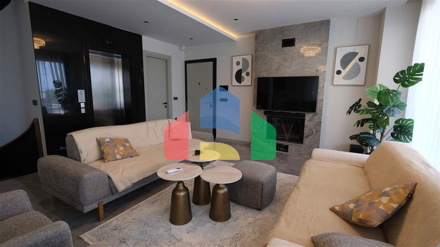 Сучасна вілла з панорамним видом на море в Каргиджаку