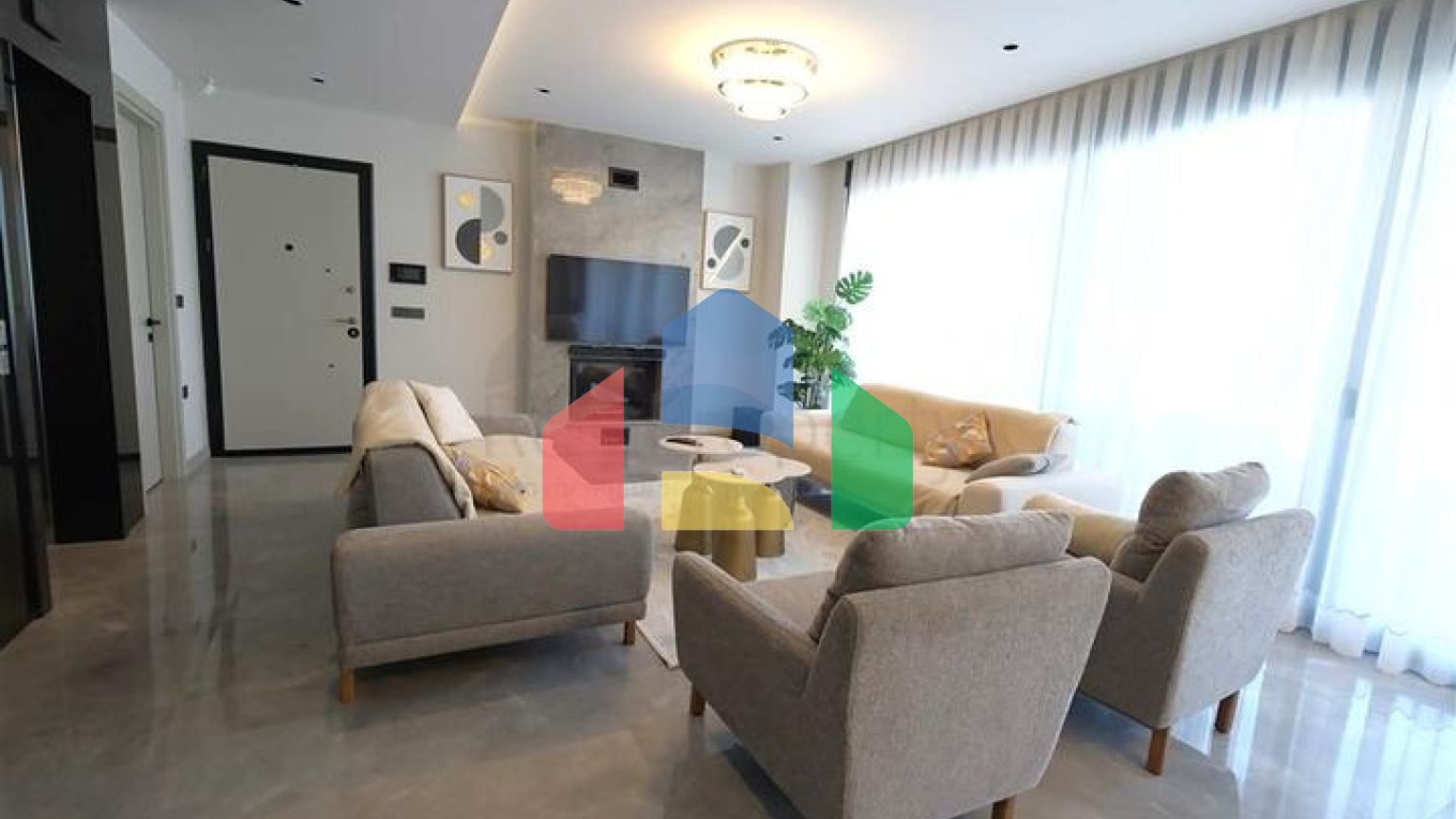 Сучасна вілла з панорамним видом на море в Каргиджаку