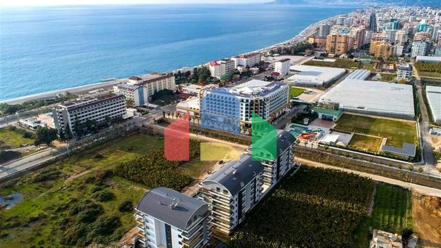 Уютная квартира 1+1 в районе Каргыджак в современном жилом комплексе