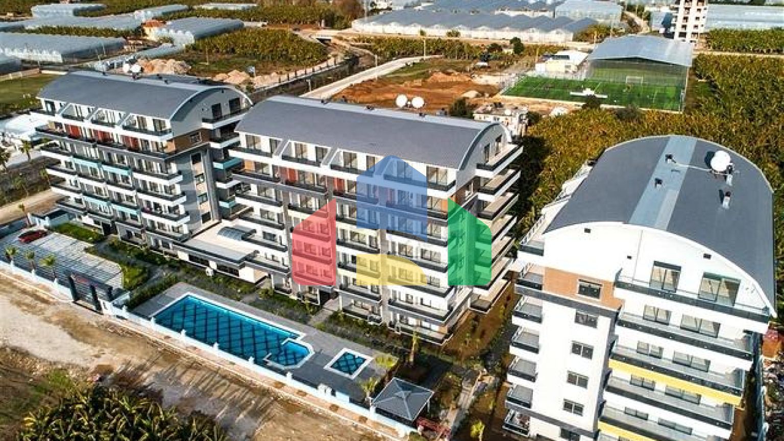 Уютная квартира 1+1 в районе Каргыджак в современном жилом комплексе