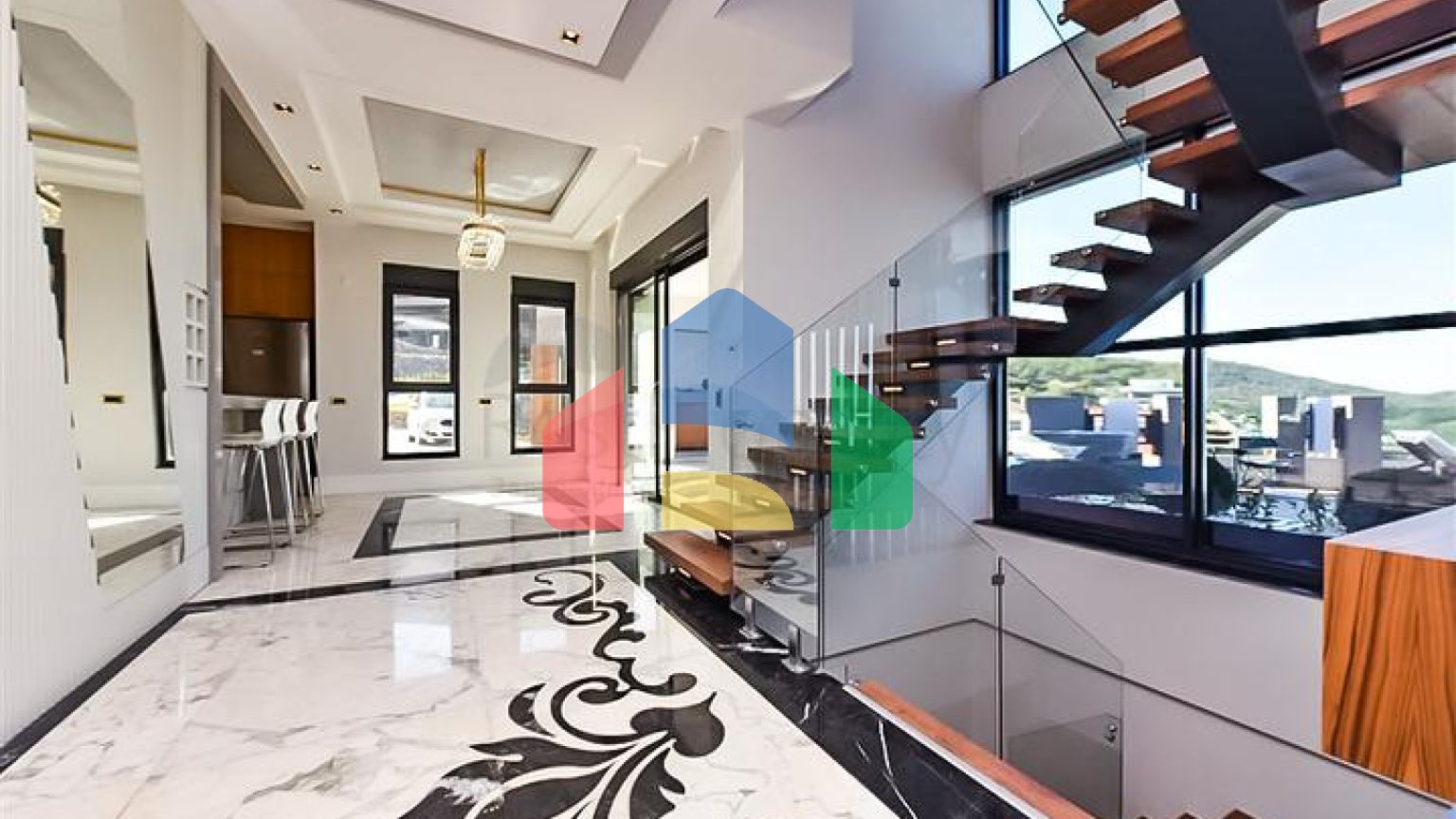 Розкішна вілла 4 + 1 в районі Каргиджак.