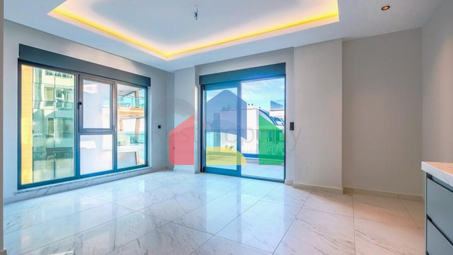 Трёхкомнатная квартира 2+1 рядом с побережьем в районе Каргыджак