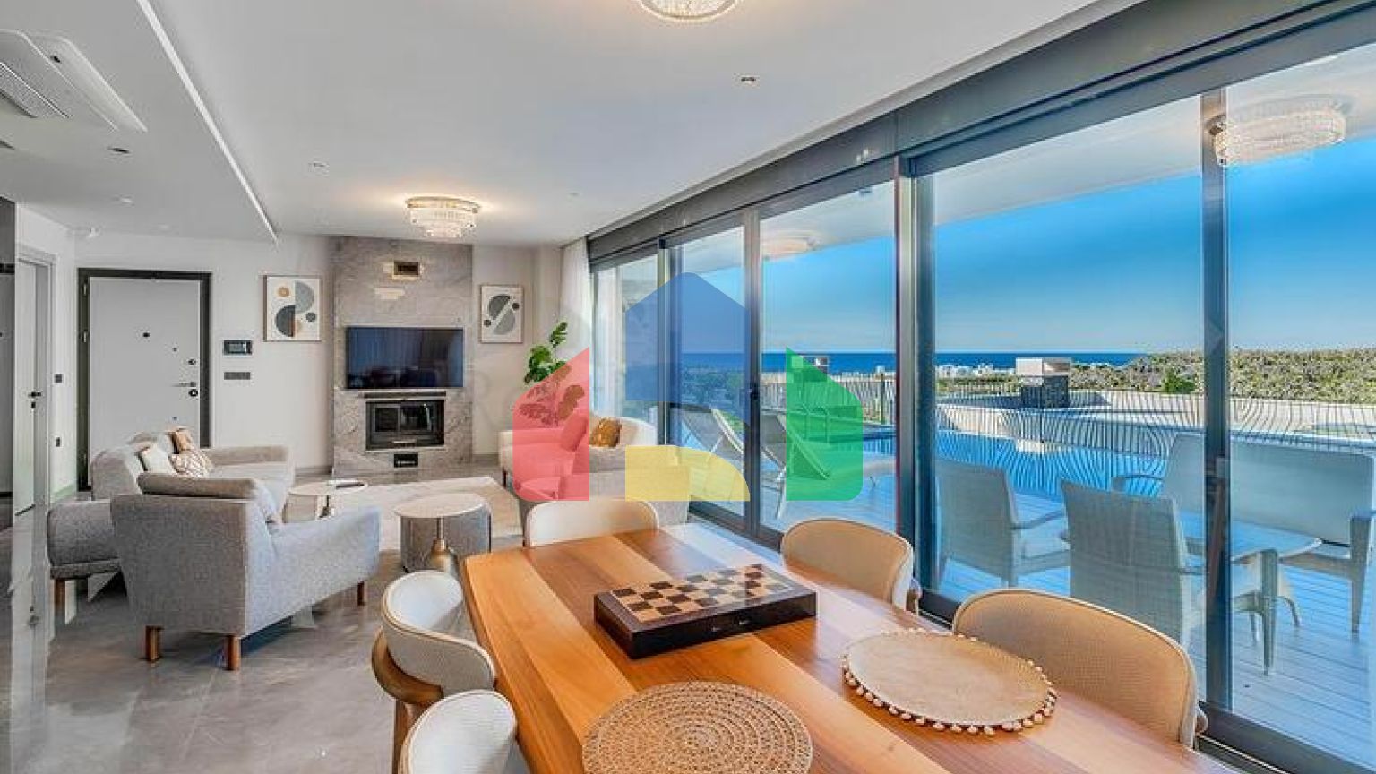 Сучасна вілла 3+1 з терасою і розвиненою інфраструктурою в районі Каргиджак