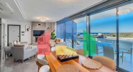 Сучасна вілла 3+1 з терасою і розвиненою інфраструктурою в районі Каргиджак