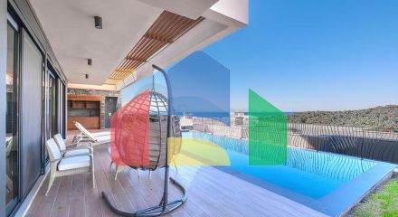 Сучасна вілла 3+1 з терасою і розвиненою інфраструктурою в районі Каргиджак